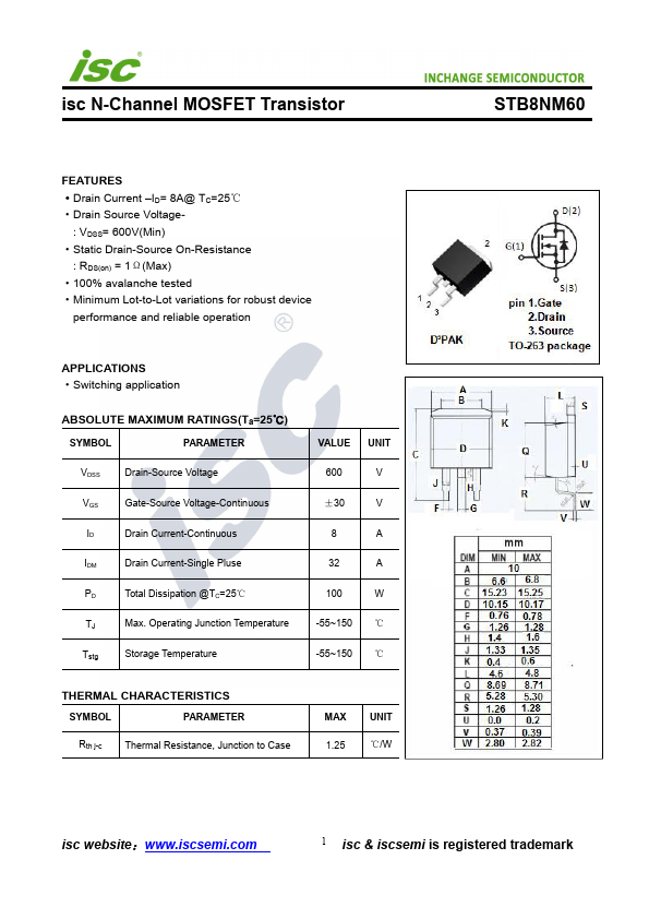 STB8NM60