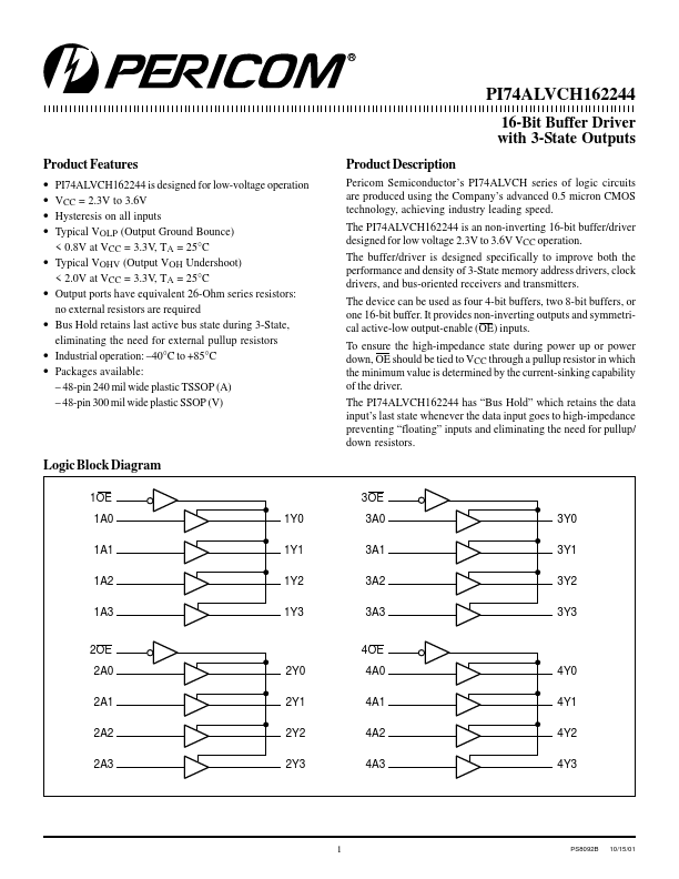 PI74ALVCH162244