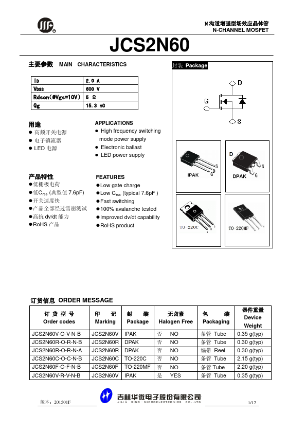 JCS2N60