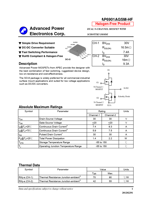 AP6901AGSM-HF