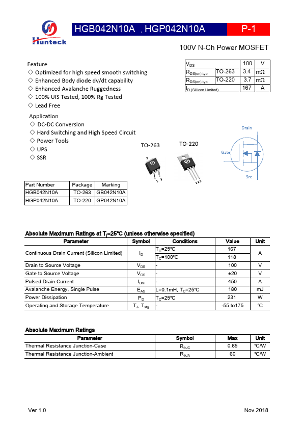 HGP042N10A