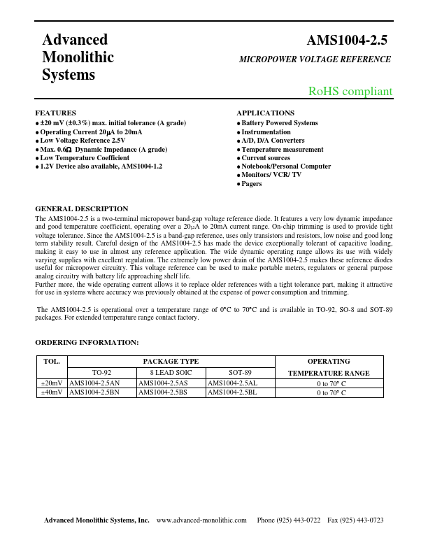 AMS1004-2.5