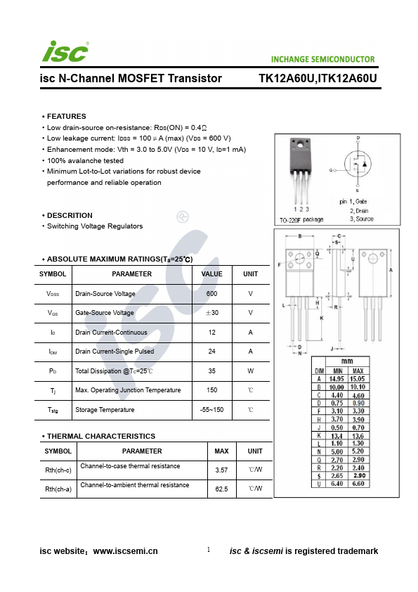 TK12A60U