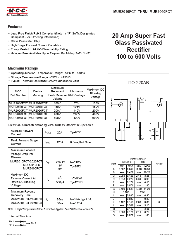 MUR2060FCT