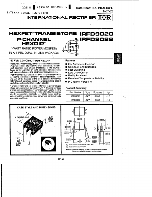 IRFD9022