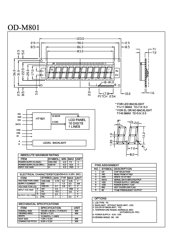 OD-M801