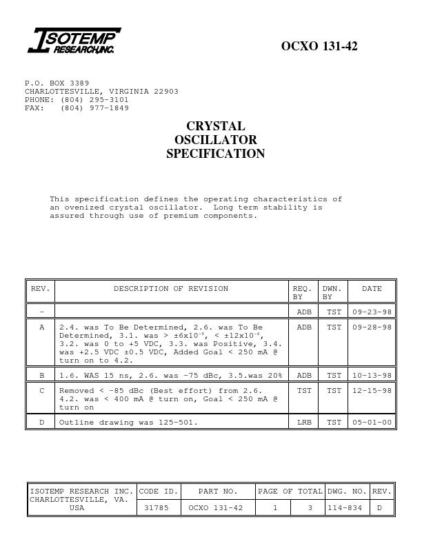 OCXO-131-42