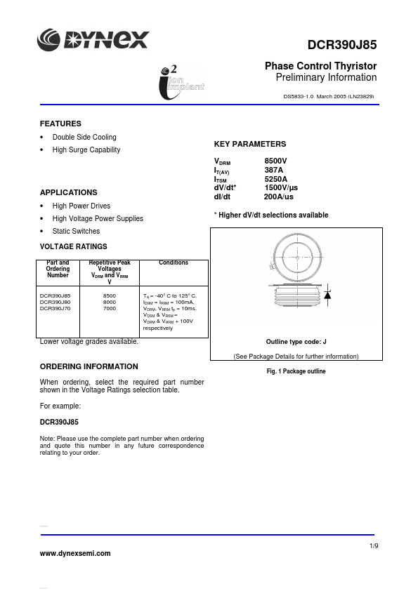 DCR390J85