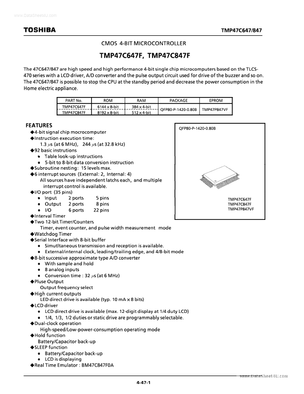 TMP47C647F