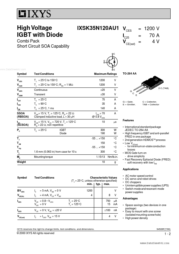 IXSK35N120AU1