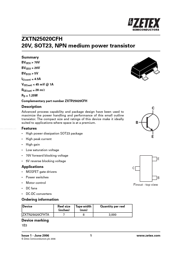 ZXTN25020CFH