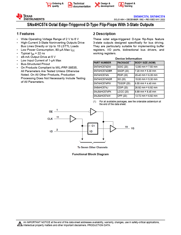 SN74HC574N