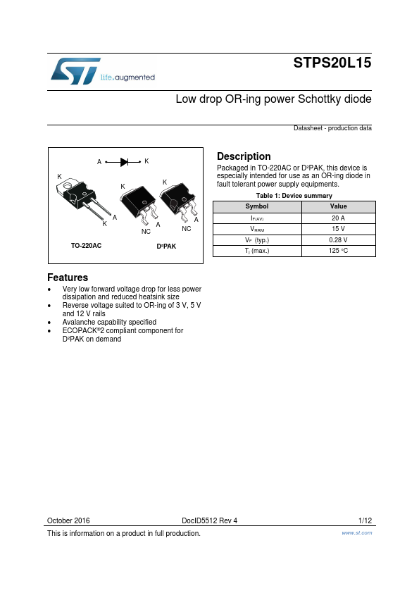 STPS20L15G