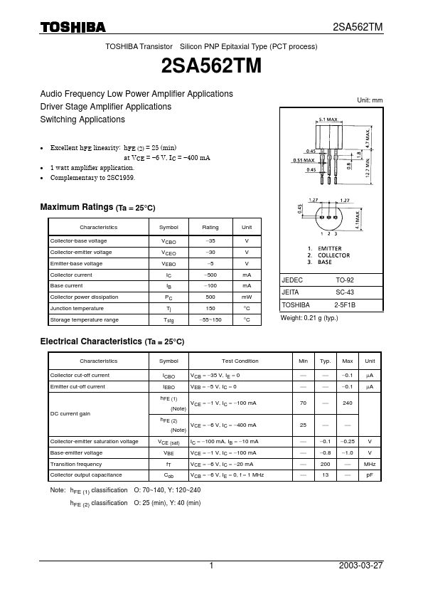 2SA562TM