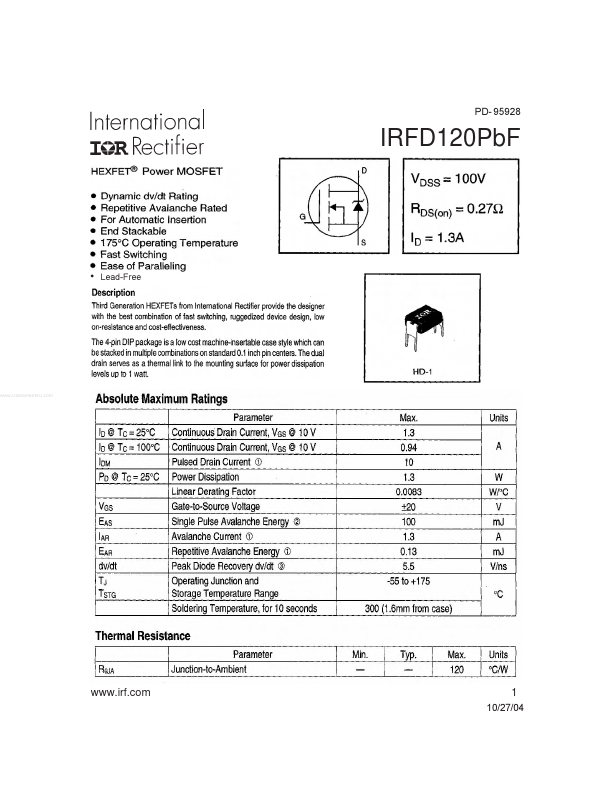 IRFD120PBF