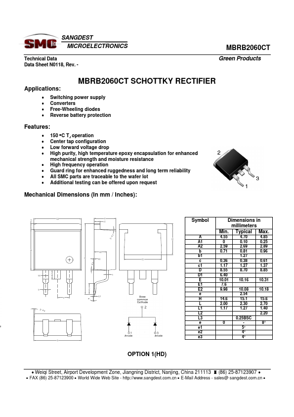 MBRB2060CT