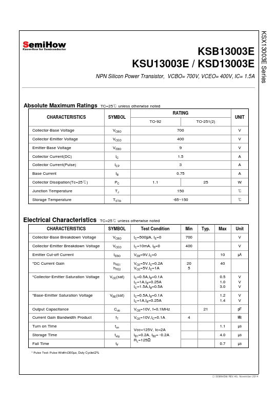 KSB13003E