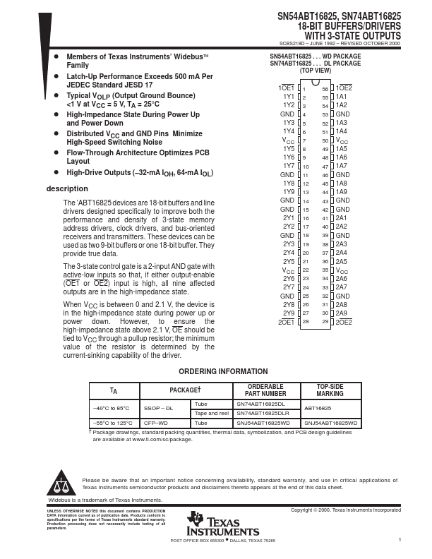 SN54ABT16825