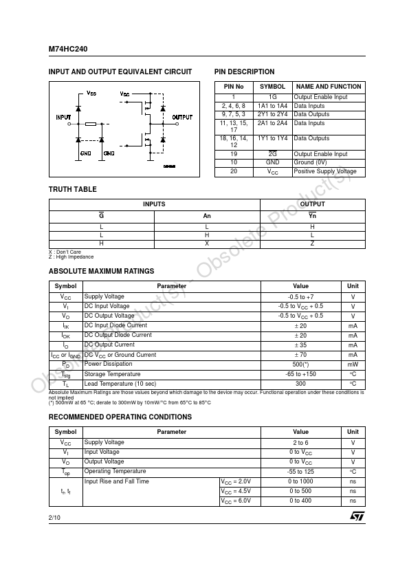 M74HC240