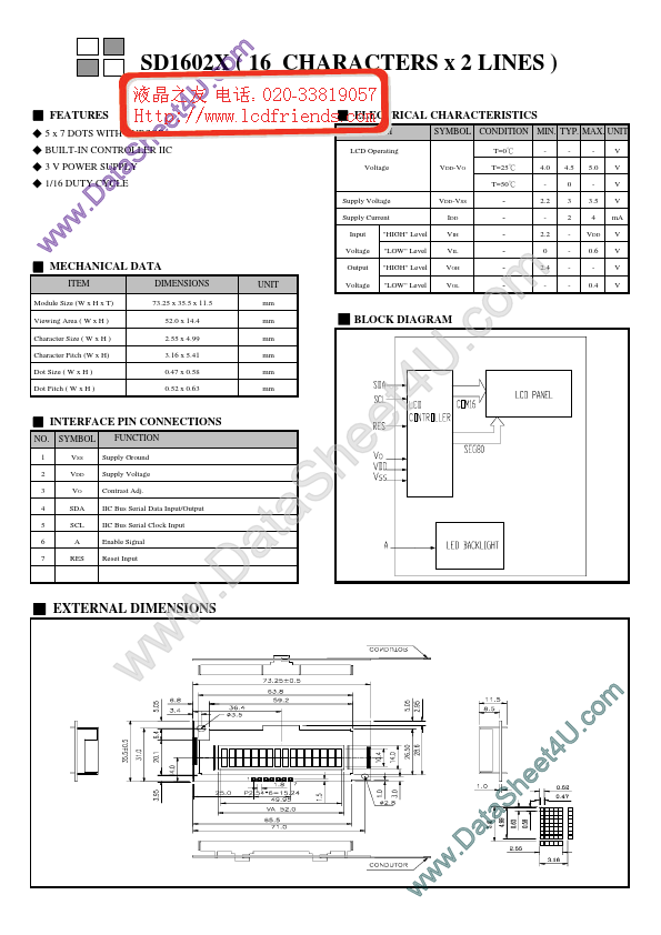 SD1602X