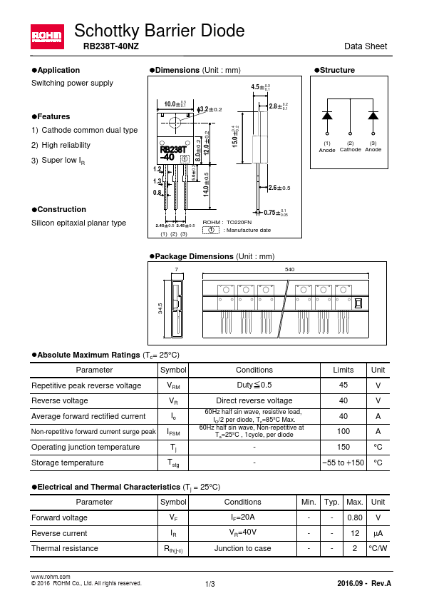 RB238T-40NZ