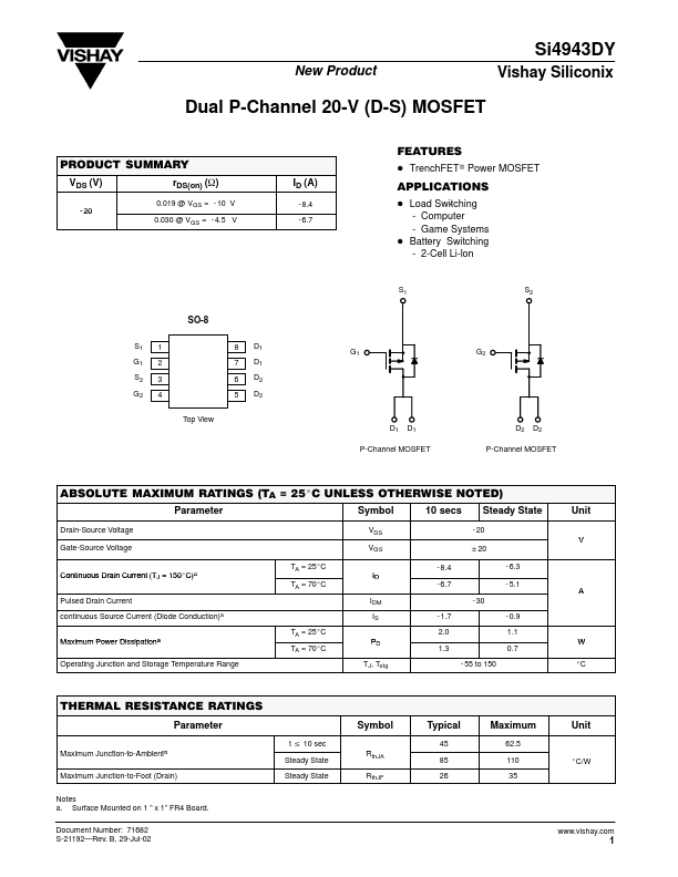 SI4943DY