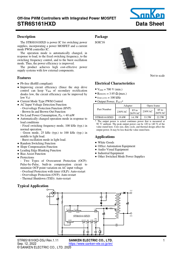 STR6S161HXD