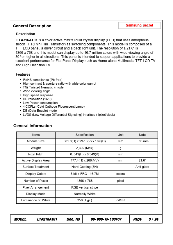 LTA216AT01