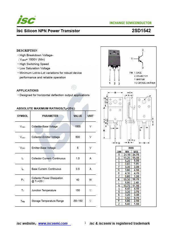 2SD1542