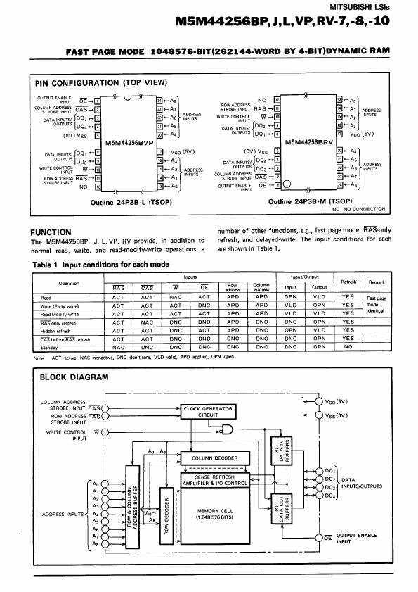 M5M44256B