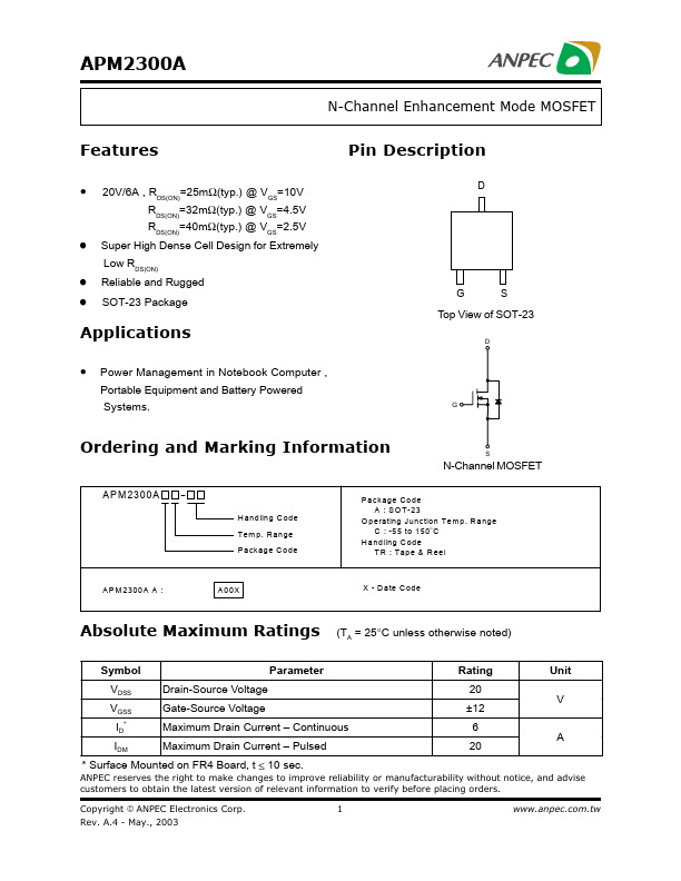 APM2300A