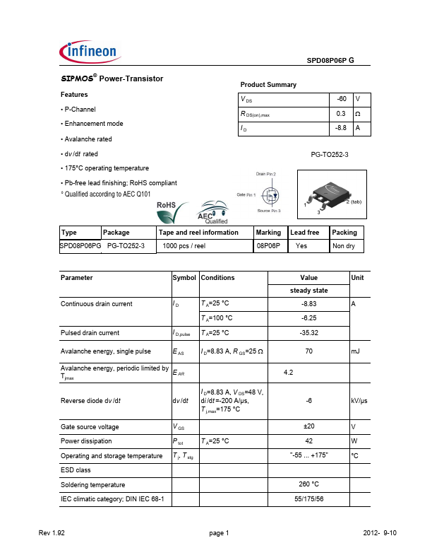 SPD08P06PG