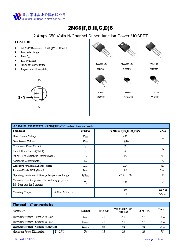 2N65FS