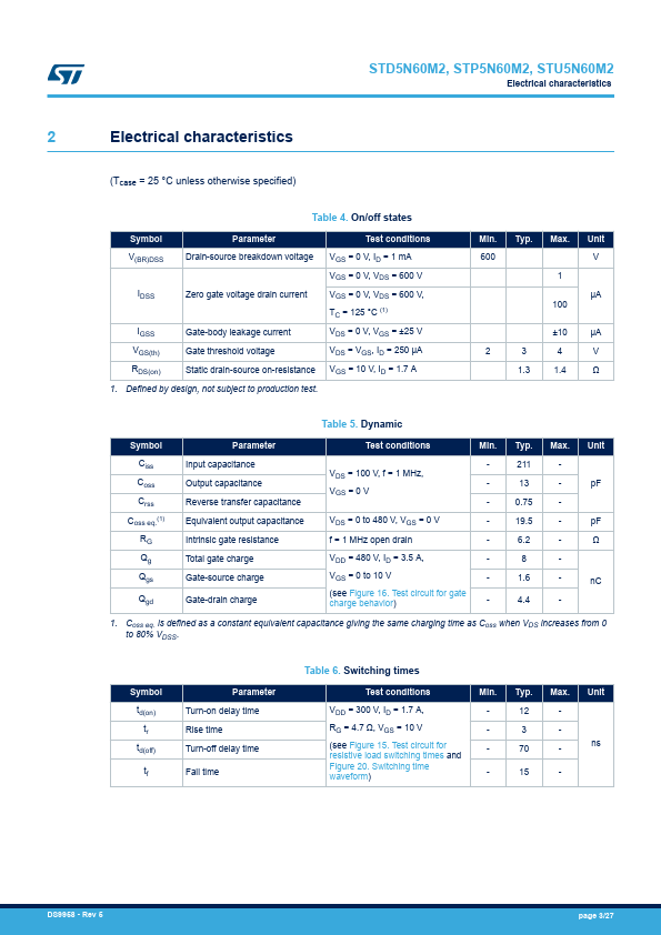 STD5N60M2