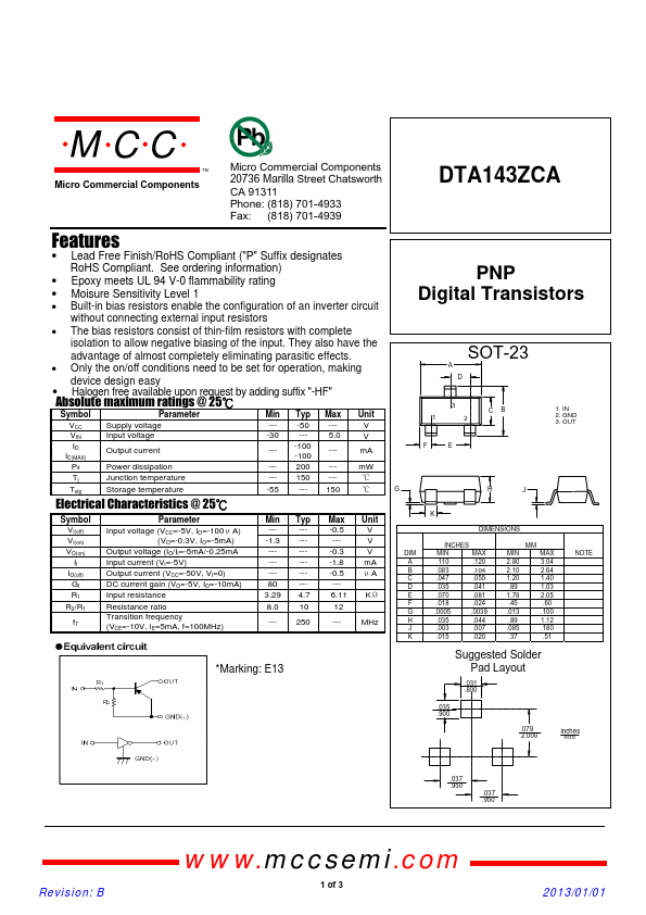 DTA143ZCA