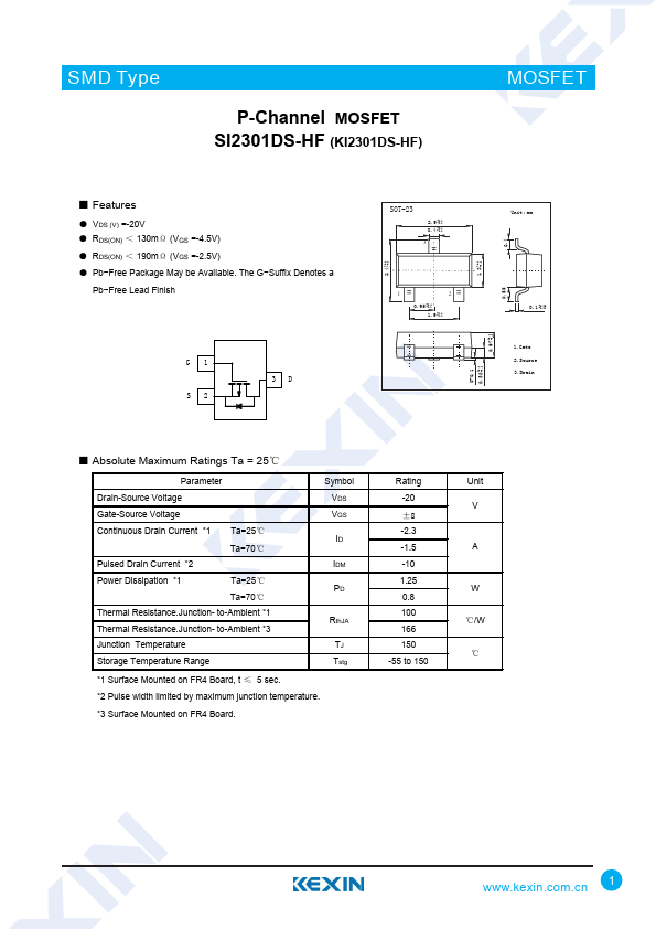 SI2301DS-HF