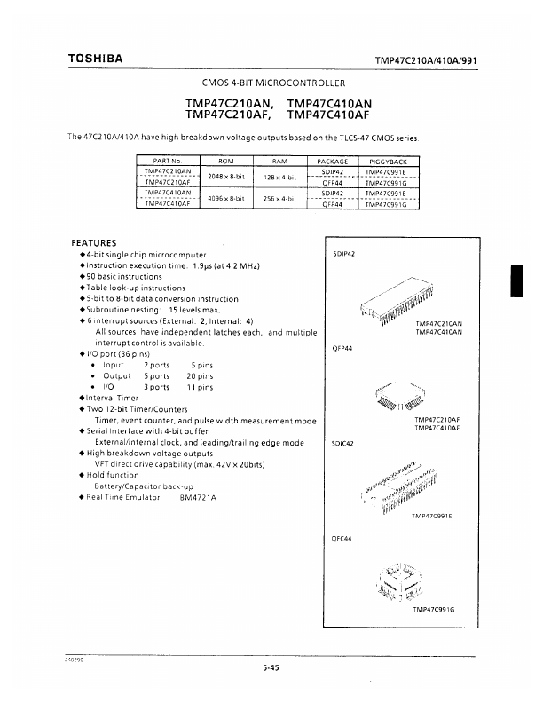 TMP47C210AF