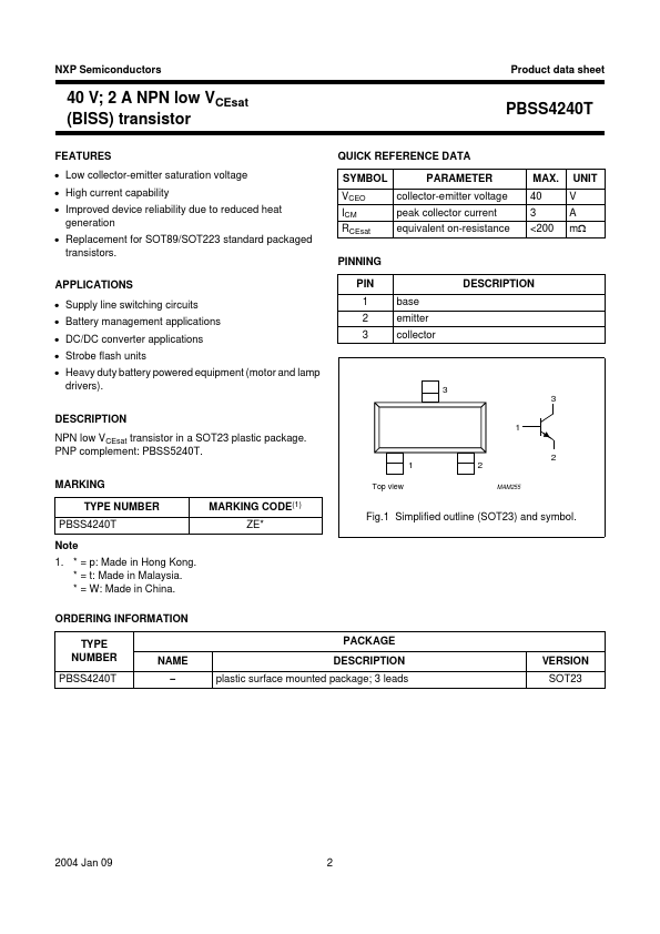 PBSS4240T