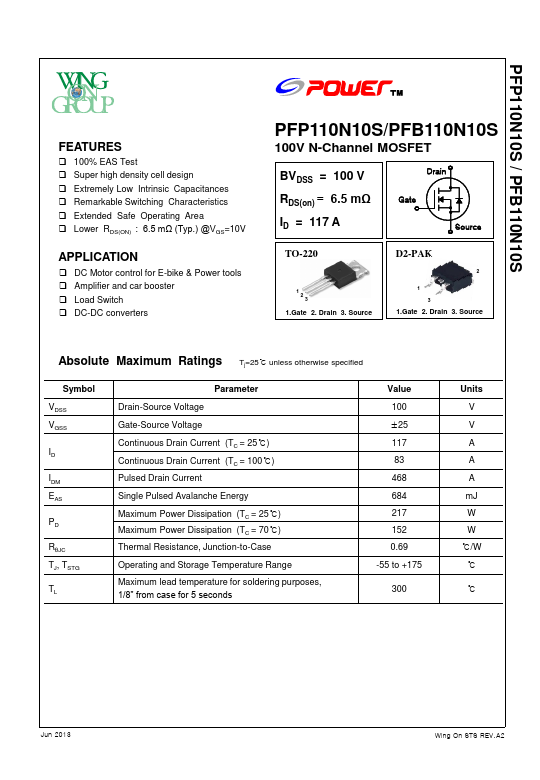 PFP110N10S