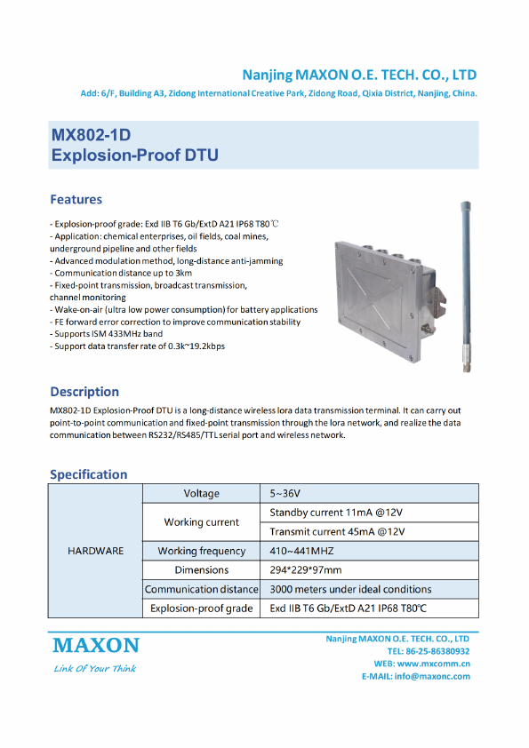 MX802-1D