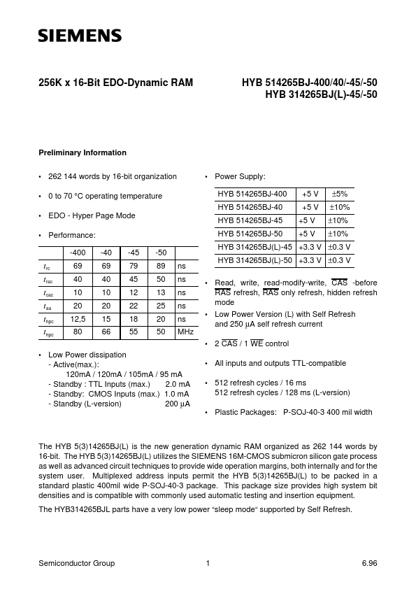 HYB514265BJ-45