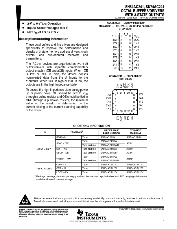 SN54AC241