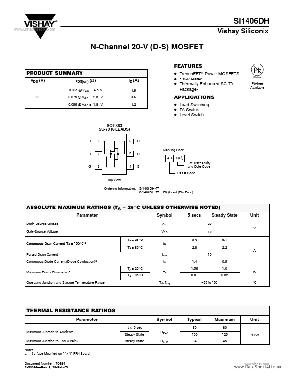 SI1406DH