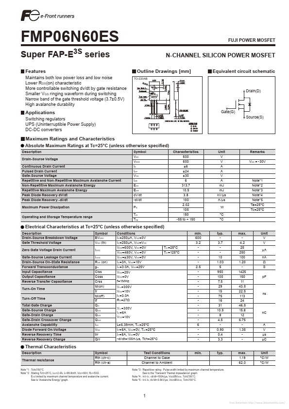 FMP06N60ES