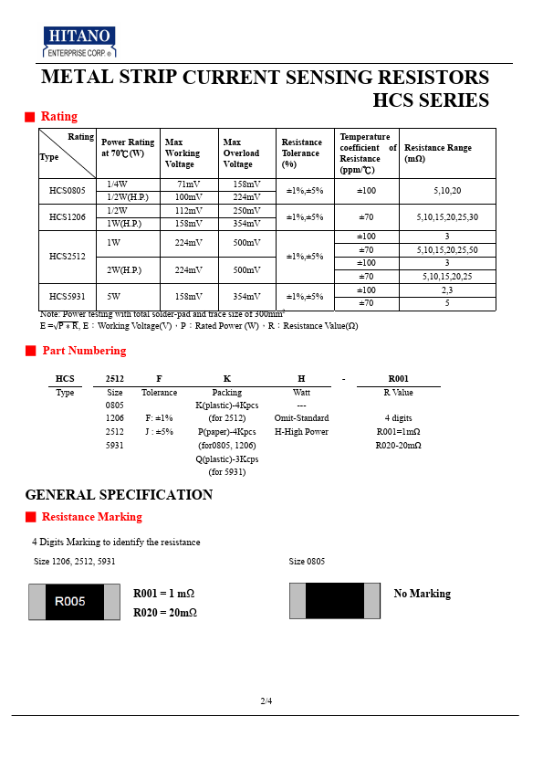 HCS0805