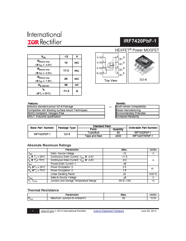 IRF7420PBF-1