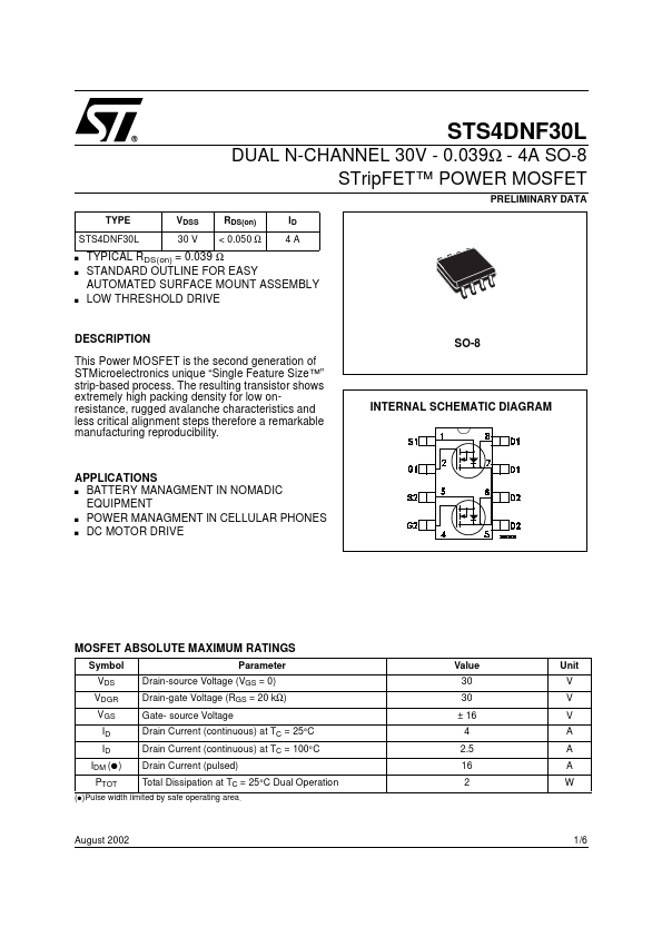 STS4DNF30L