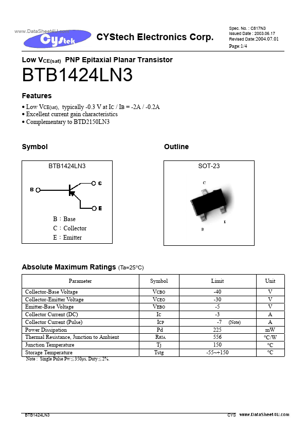 BTB1424LN3