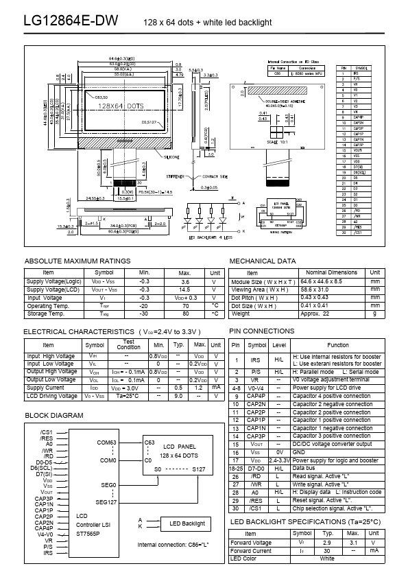 LG12864E-DW