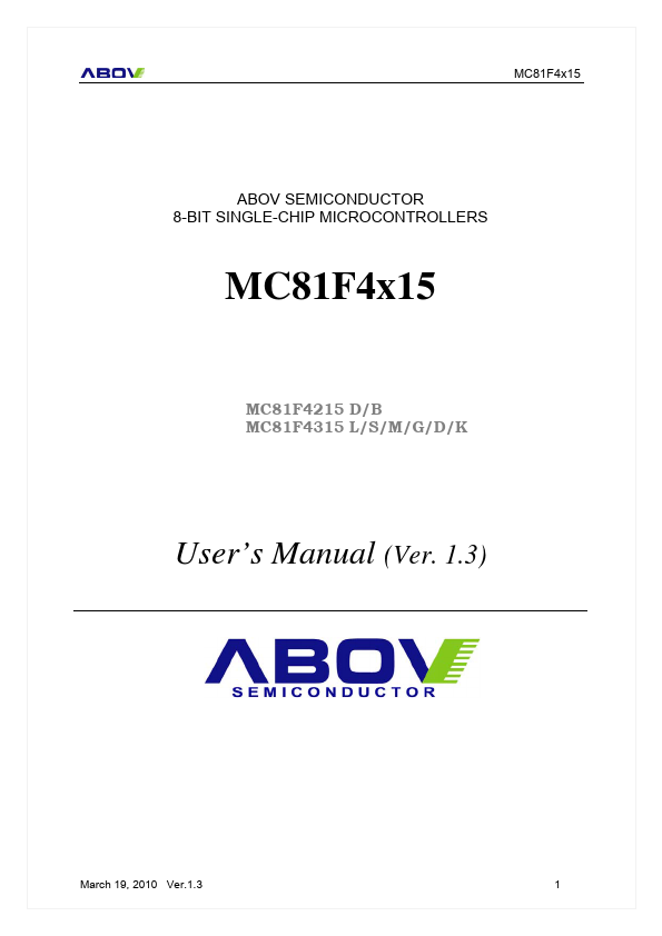 MC81F4315